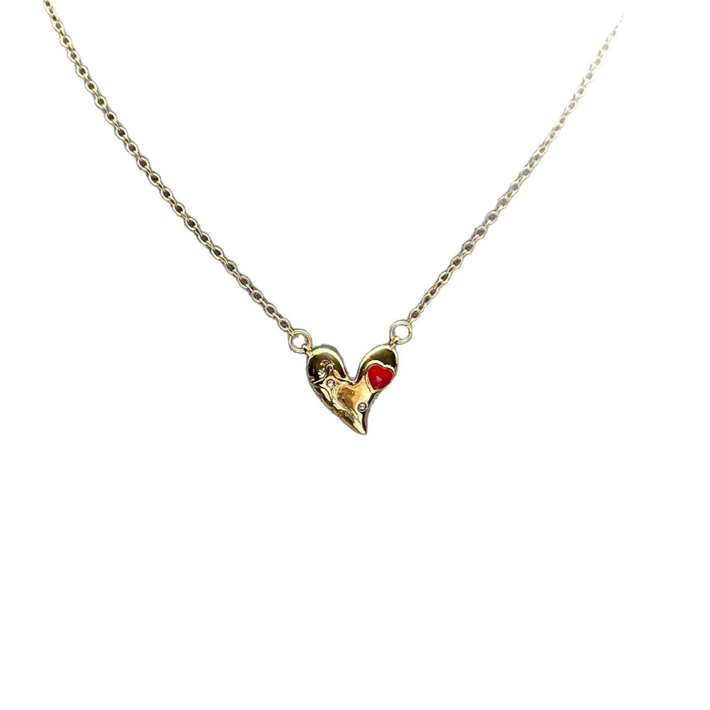 kate spade Enamel Rhinestone Heart Pendant Necklace - Picture 5 of 6
